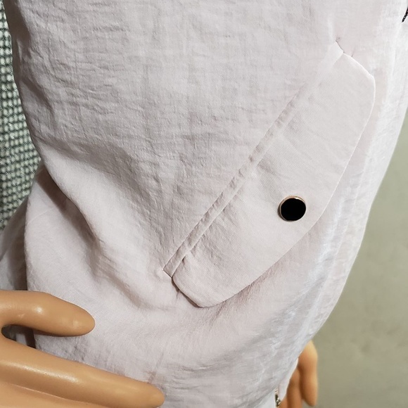 Rose Colored w/ Rose Embroidery Zip-Up Jacket - Picture 3 of 4